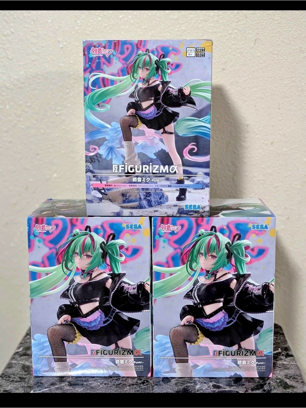 Figurizma Hatsune Miku Punk-R Dress Figure (3 pcs)